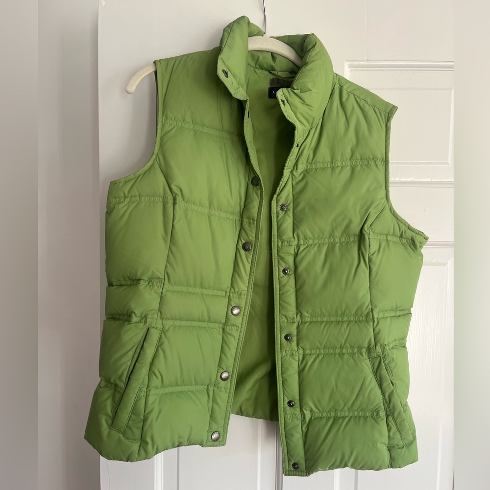 Womens Land’s End Puffer Vest Medium